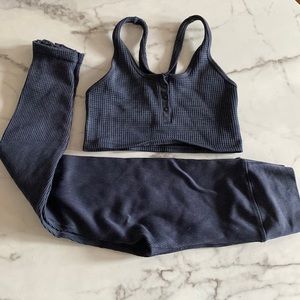 Aerie lounge set. Leggings and bralette.